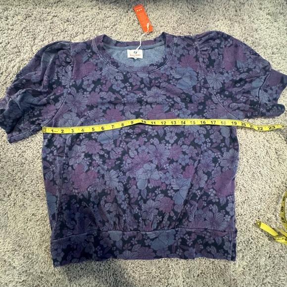 Sundry floral puff sleeve shortsleeve shirt - Picture 6 of 6